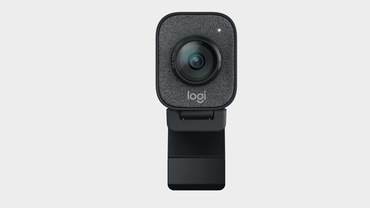 Logitech StreamCam pictured from the front.