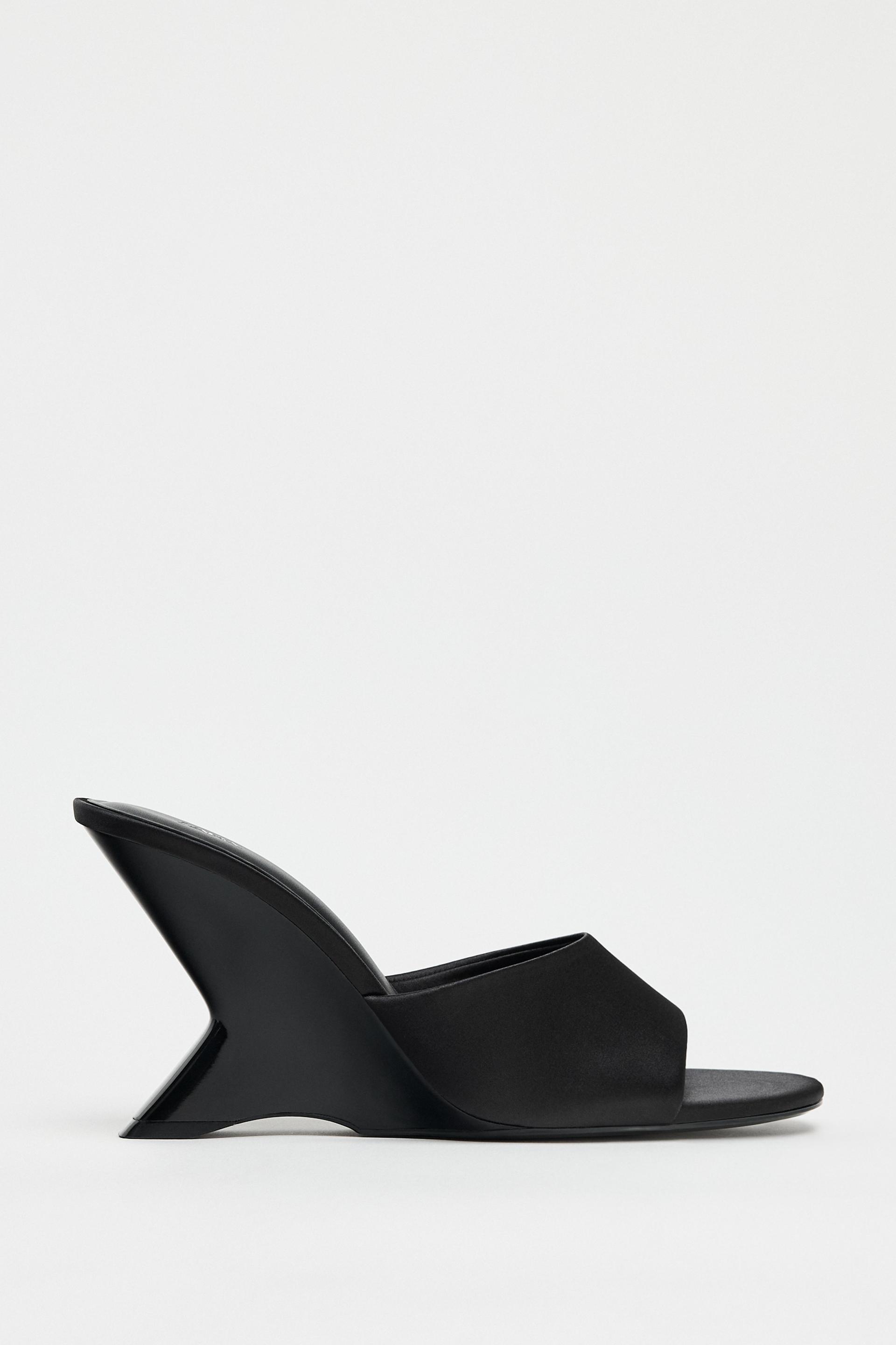 Asymmetric Wedge Sandals