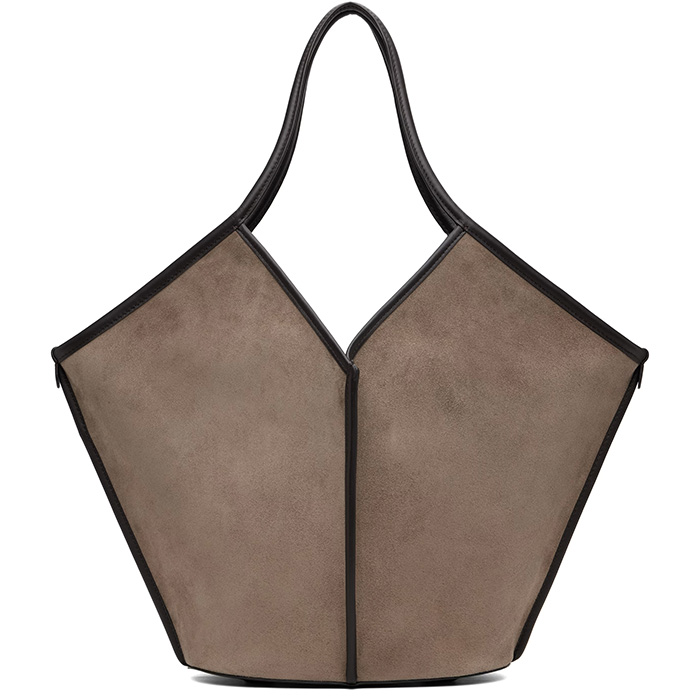 Hereu, Taupe Calella Suede Tote