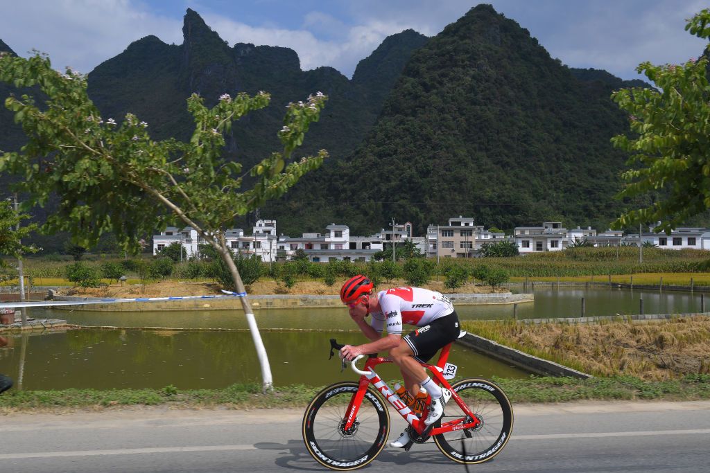 Ryan Mullen (Trek-Segafredo) attacked the break late on