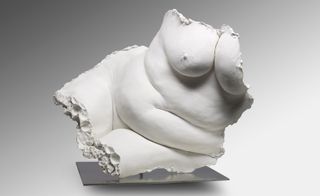 Farhi’s curvaceous nudes takes shape in white coloured