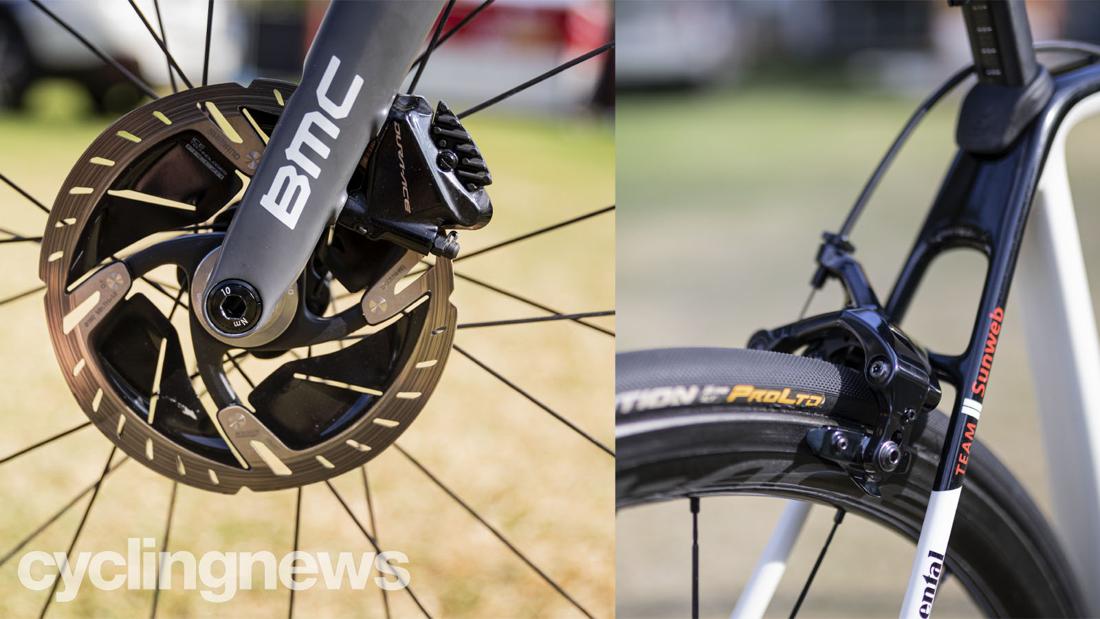2 Pairs Yellow V Brake Blocks Pads for Bicycle Bike Brakes 