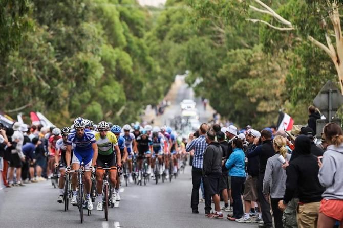 The main group climb Mt Buninyong