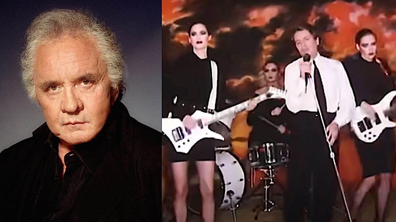 Johnny Cash and Robert Palmer
