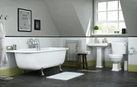 This cheap bathroom suite from B&Q is great for a classic style