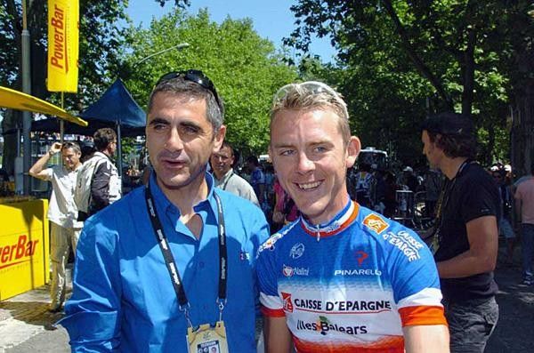 Laurent Jalabert with French champ Florent Brard
