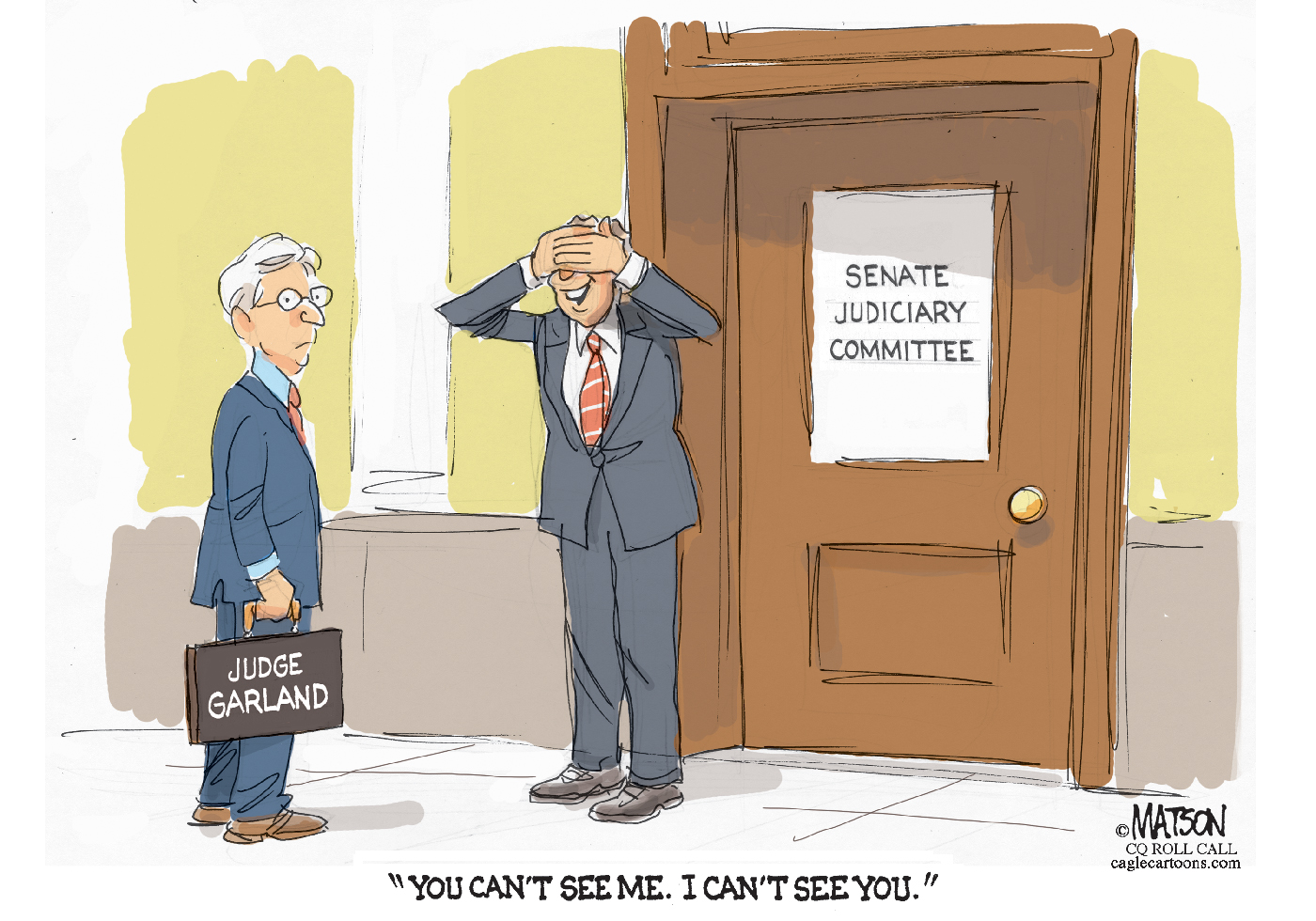 Political Cartoon U.S. SCOTUS Garland