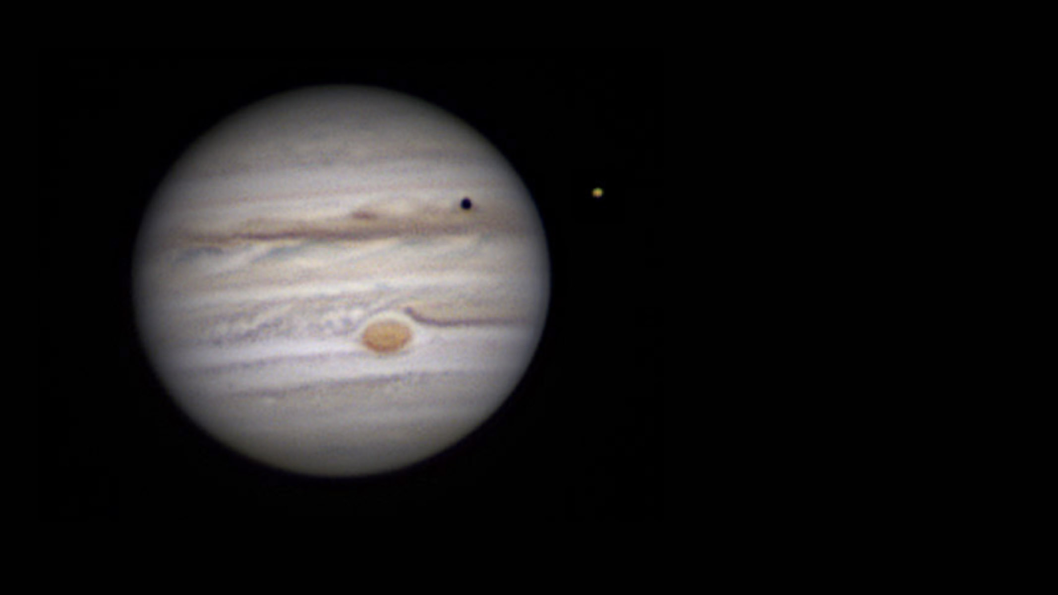 An image of Jupiter taken with the Celestron advanced telescope