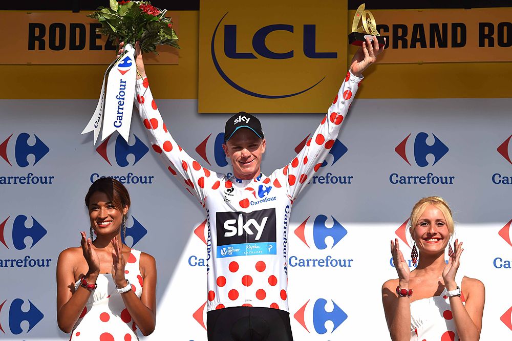 Chris Froome (Team Sky) is also leading the mountain classification