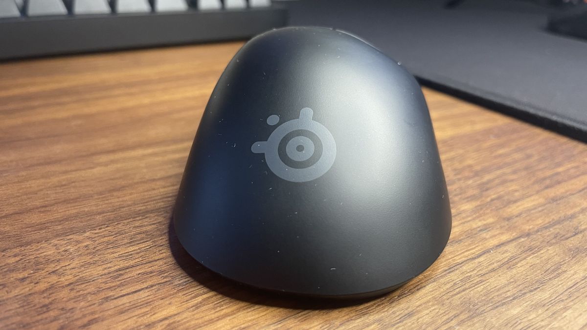 A Steelseries Rival Pro gaming mouse.