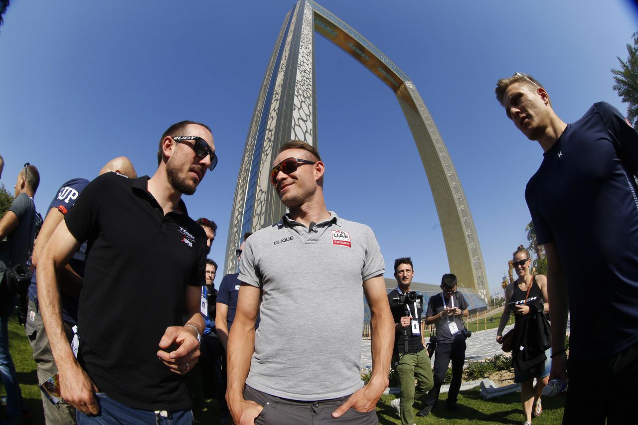 Degenkolb, Kristoff and Kittel at the Dubai Frame