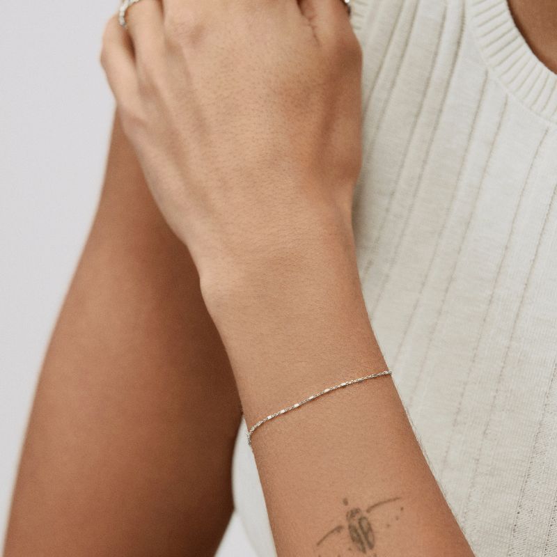 Monica Vinader silver chain bracelet