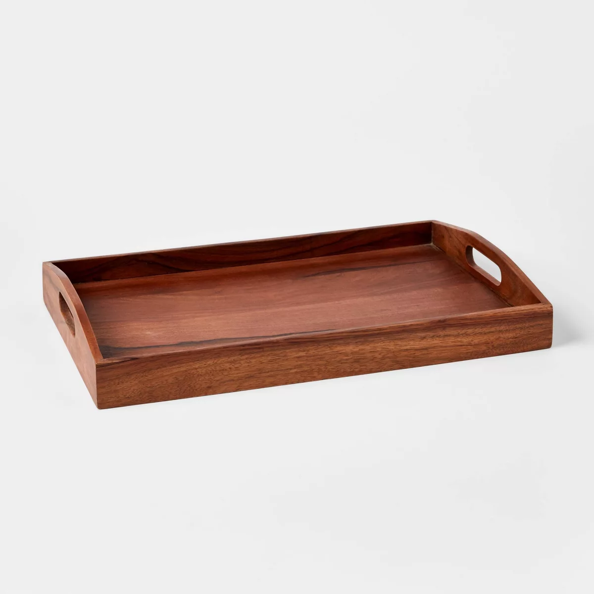 20u0026#34; X 13u0026#34; Wood Signature Serving Tray - Thresholdu0026#8482;