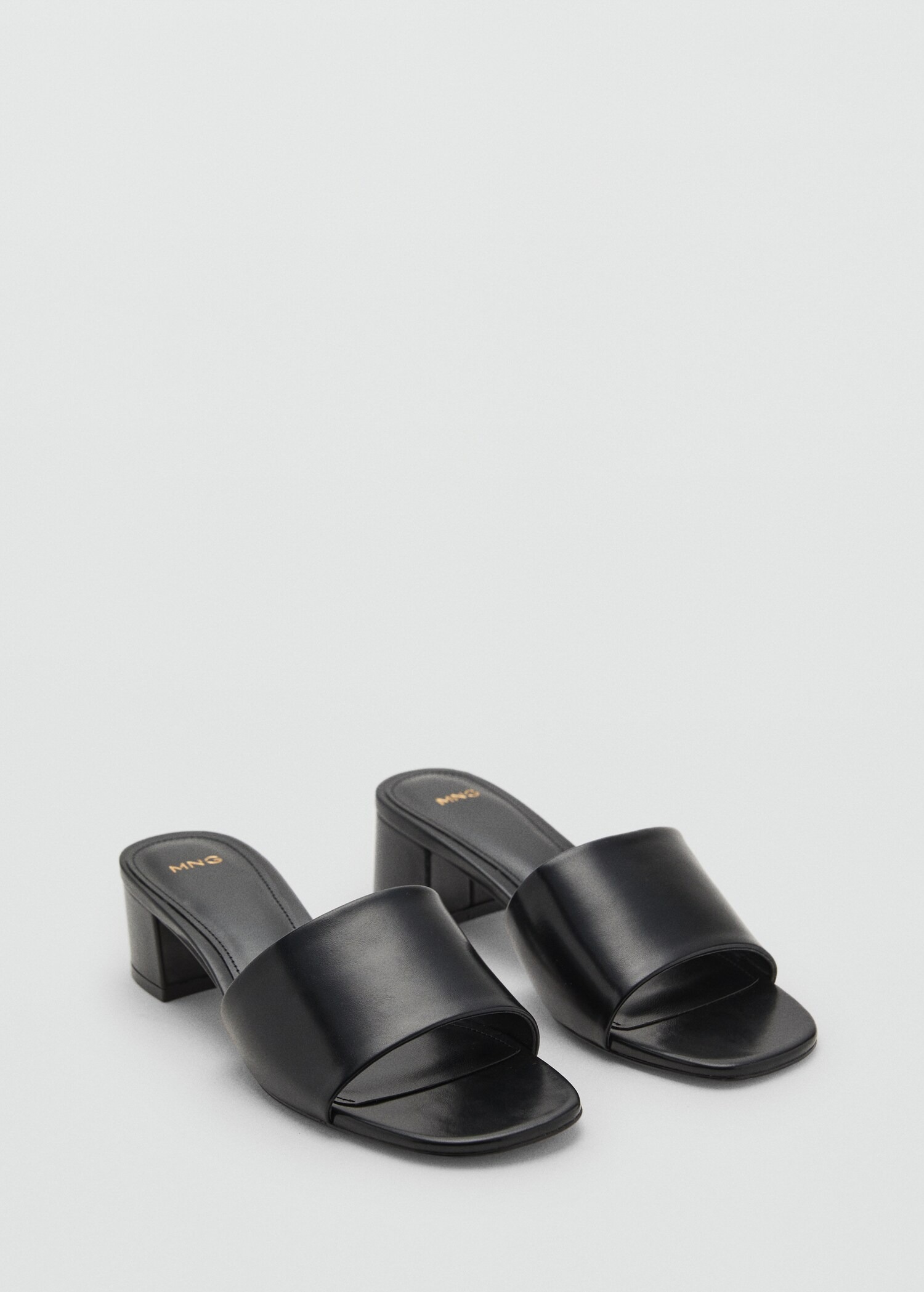MANGO, Block-Heel Sandals With Strap - Women | Mango United Kingdom
