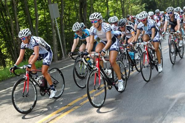 Team TIBCO spent the first part of the day on the front protecting the yellow jersey.