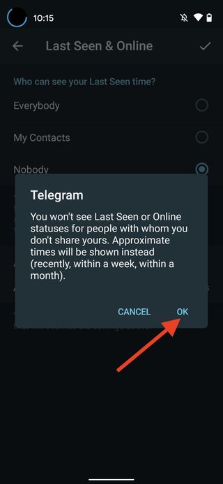 How To Turn Off Telegram Last Seen Online 6