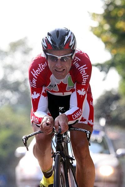 Svein Tuft during his silver medal performance