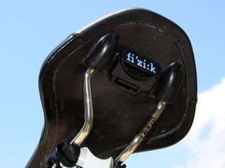 The underside of the new fi'zi:k Antares Versus saddle features the company's handy Integrated Clip System for easy attachment of bags and lights