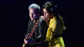 Blake Lee and Lana Del Rey perform during the 2016 Outside Lands Music And Arts Festival at Golden Gate Park on August 7, 2016 in San Francisco, California.