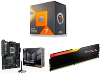 AMD Ryzen 7 7700X3D, 16GB G.Skill DDR5, Asus TUF Gaming B650E-E Gaming Wifi AMD Ryzen 7 7700X3D, 16GB G.Skill DDR5, Asus TUF Gaming B650E-E Gaming Wifi