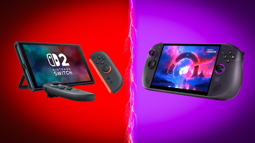 Image of the Nintendo Switch 2 and Lenovo Legion Go S (SteamOS).