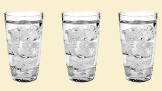 3 Glasses of Water With Ice