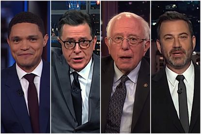 Bernie Sanders and late-night hosts