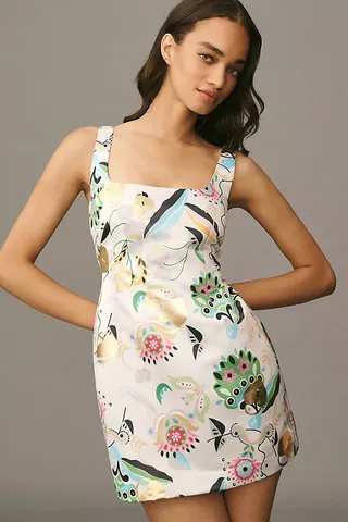 Cynthia Rowley Sleeveless Printed Mini Dress