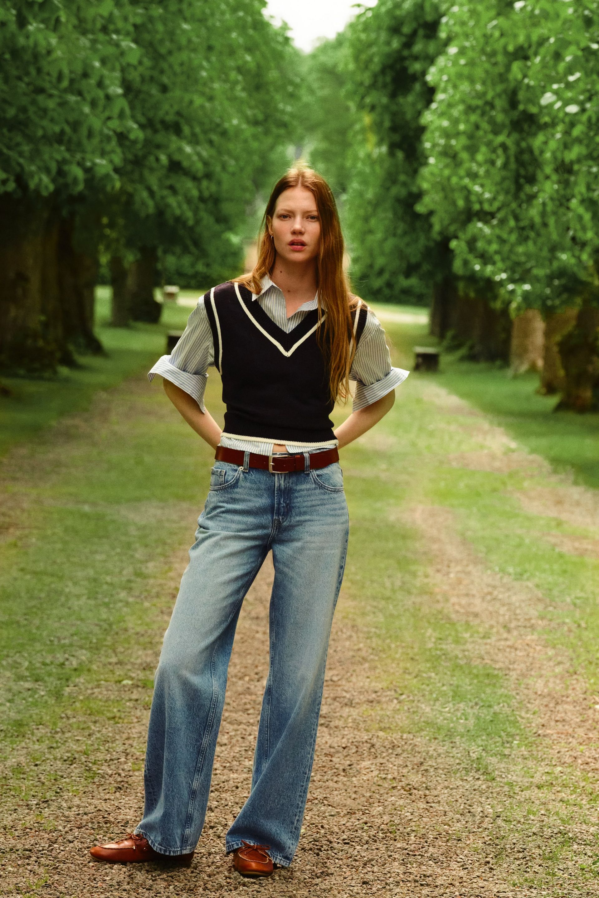 Bleecker High Rise Wide Leg Jeans - Pale Denim Blue