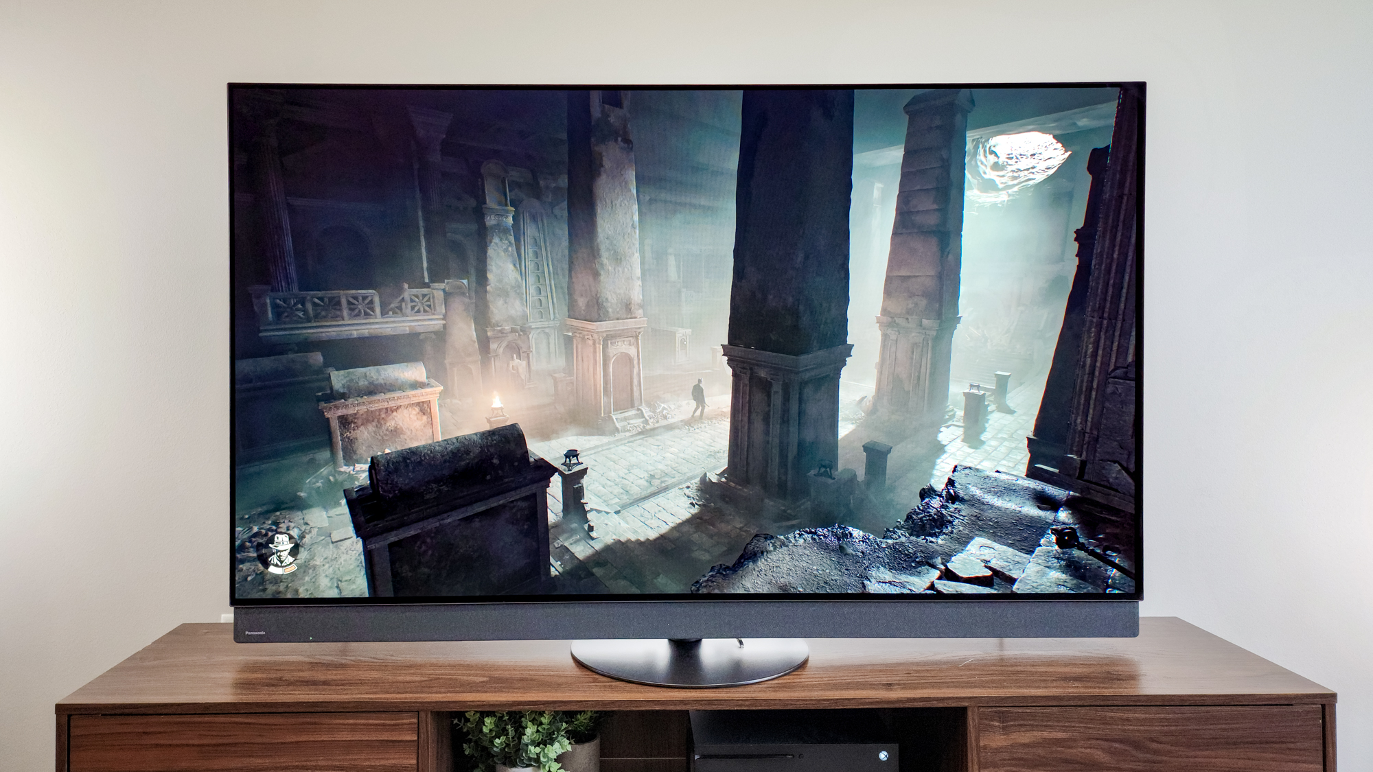 Playing Indian Jones and The Great Circle on a Panasonic Z95B OLED TV.