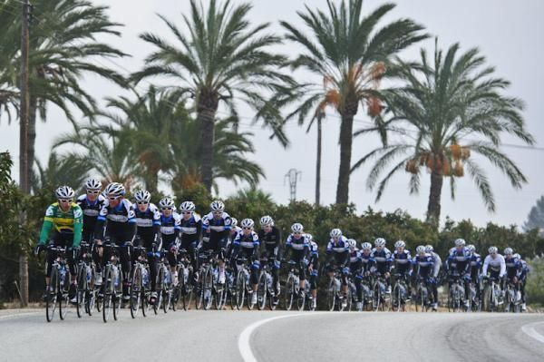 The Garmin-Cervelo riders out on a training ride