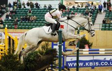 Samantha Elliott riding LOBINSTOWN KINGDOM during the BE Novice section of JAS Final at Hartpury College, Hartpury, Gloucestershire, UK; on 22 February 2015