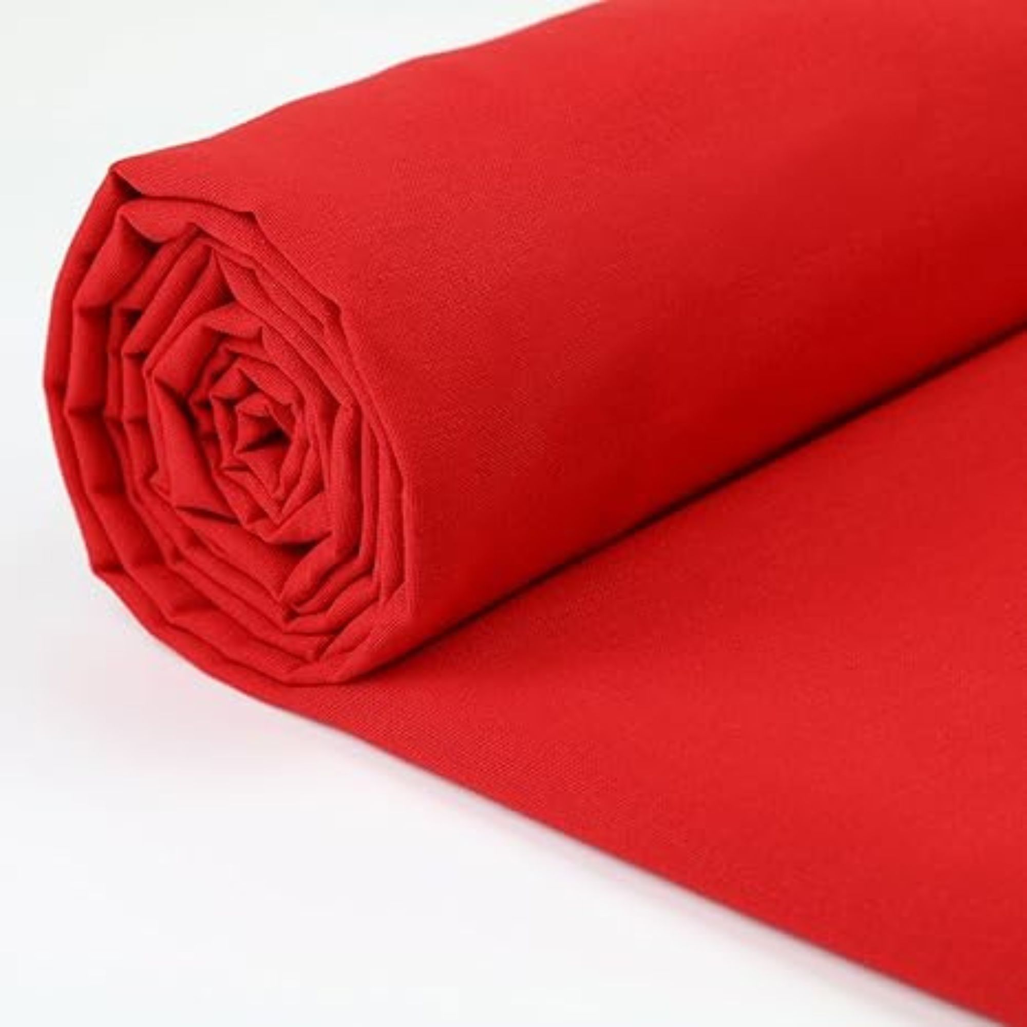 Red cotton fabric