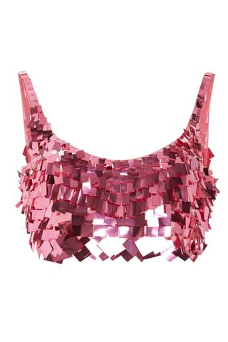 Sequin crop top from the FW22 runway trend