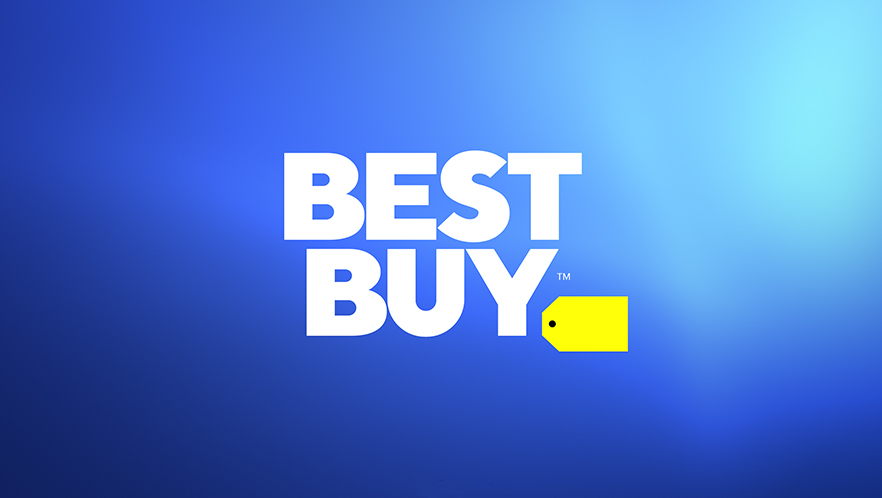 Best Buy logo on blue background