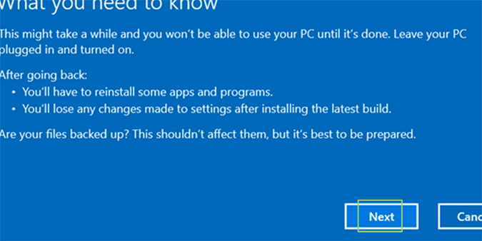 How To Roll Back The Windows 10 Creators Update To A Prior Version ...