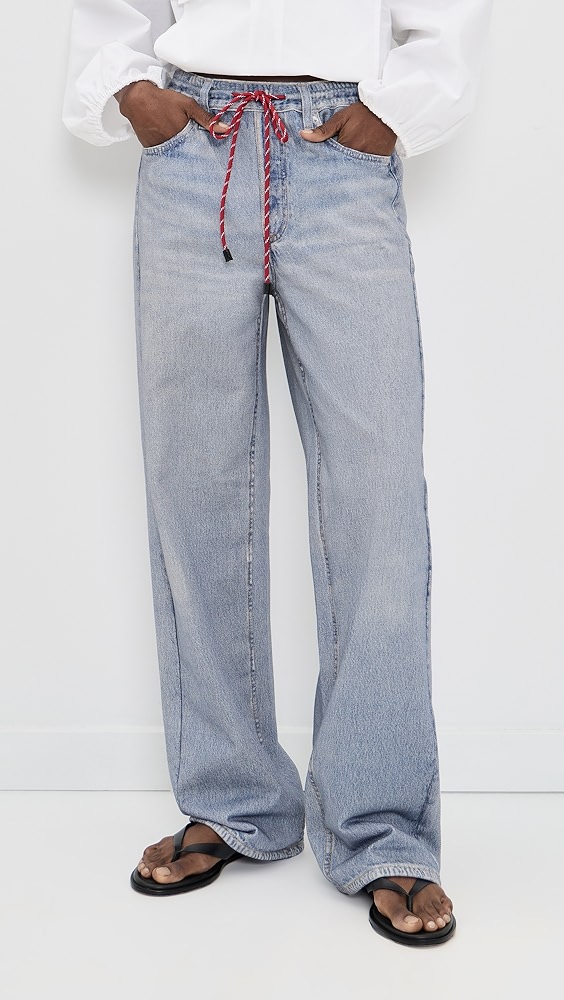 Rag &amp;amp; Bone Miramar Terry Drawcord Wide Pants