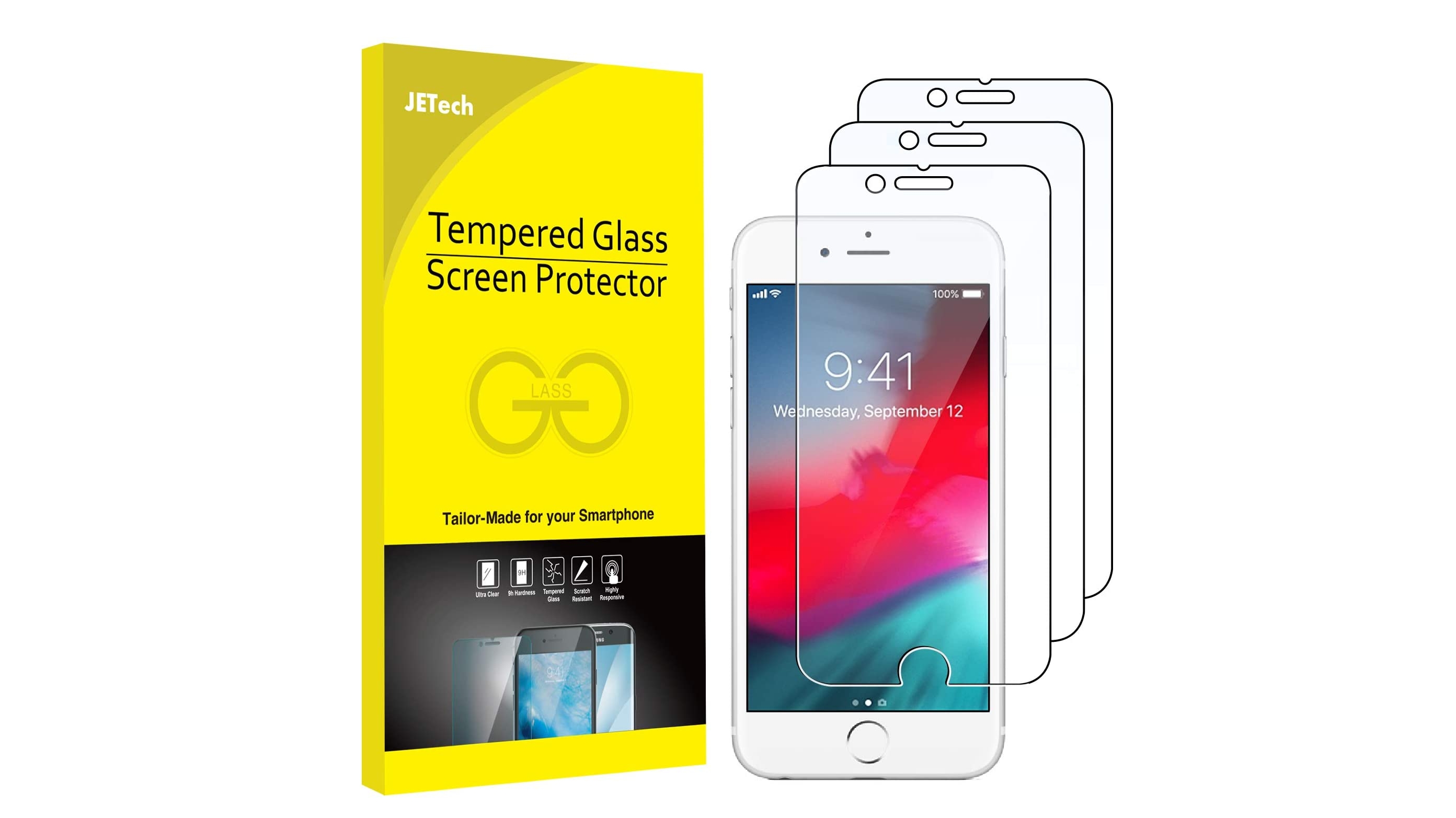 JETech iPhone SE screen protector