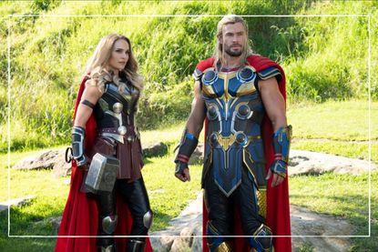 End credit scenes in Thor Love and Thunder picture shows Natalie Portman and Chris Hemsworth as Jane and Thor in Thor Love and Thunder