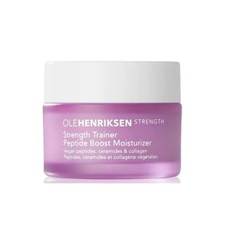 a packshot of ole henriksen strength peptide boost moisturizer