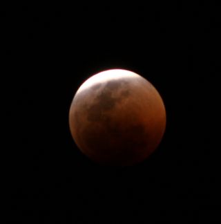 Skywatcher Derek Keats of Johannesburg, South Africa snapped this photo of the total lunar eclipse of June 15, 2011 nearing totality with a Canon EOS 50D camera using exposure compensation.