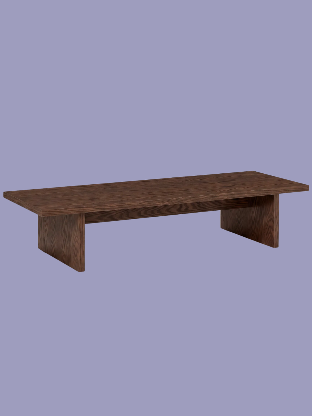 A dark wood rectangular coffee table from Westwing