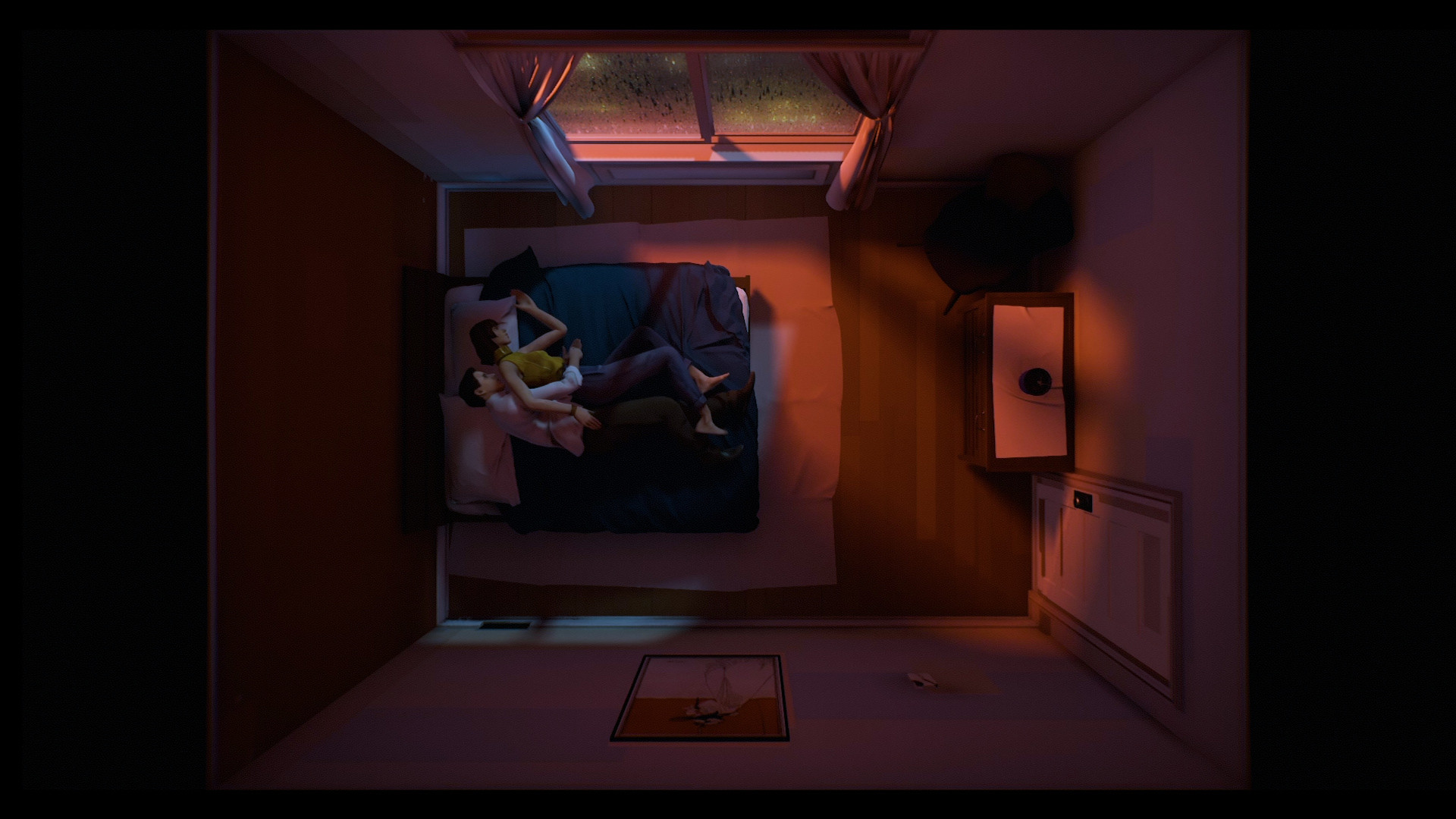Una captura de pantalla del videojuego Twelve Minutes.