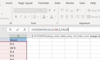 How to use VLOOKUP in Excel step 6: In the formula bar, type a comma followed by "FALSE"