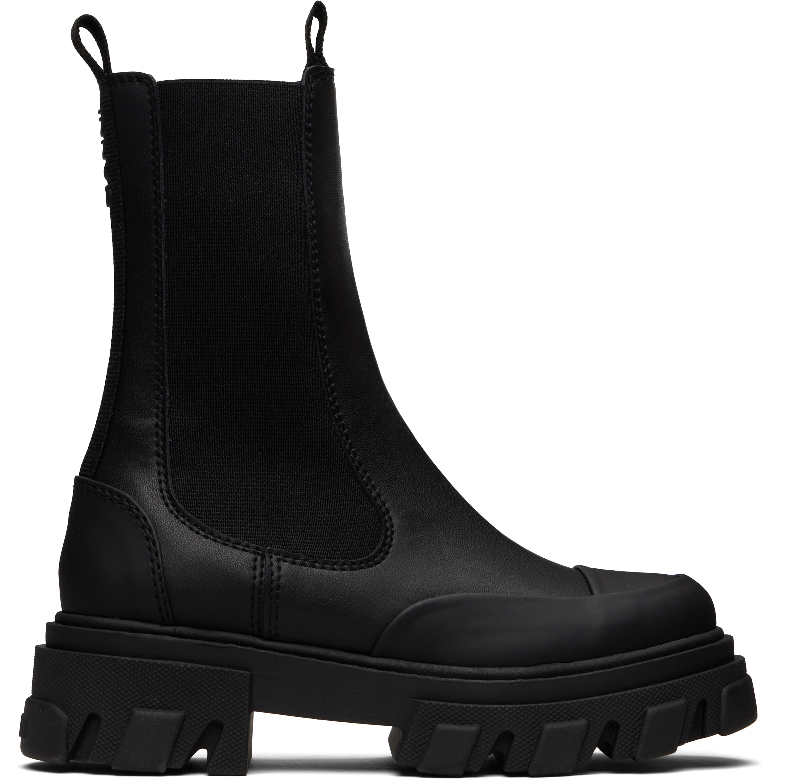 Black Mid Chelsea Boots