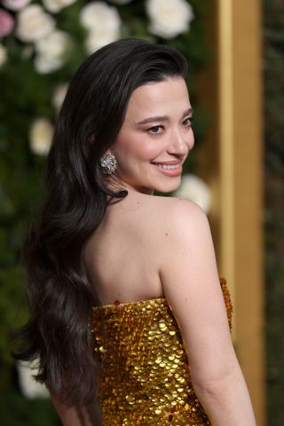 Mikey Madison attends the 82nd Annual Golden Globe Awards at The Beverly Hilton on January 05, 2025 in Beverly Hills, California.