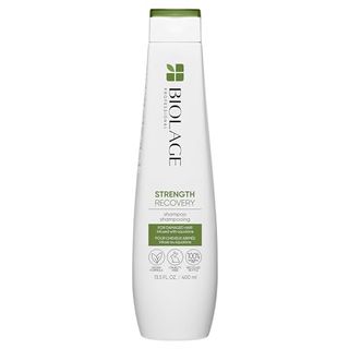 Biolage Strength Restoring Shampoo | Reinigt sanft und reduziert Schäden | für alle geschädigten und empfindlichen Haare | vegan | Tierversuchsfrei | Stärkendes Shampoo | Angereichert mit veganem Squalan | 13,5 Etage. Unze