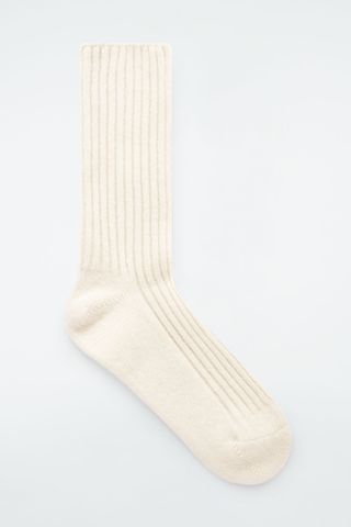 Ribbed Cashmere Socks