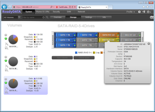 Netgear ReadyData 5200 - Web interface