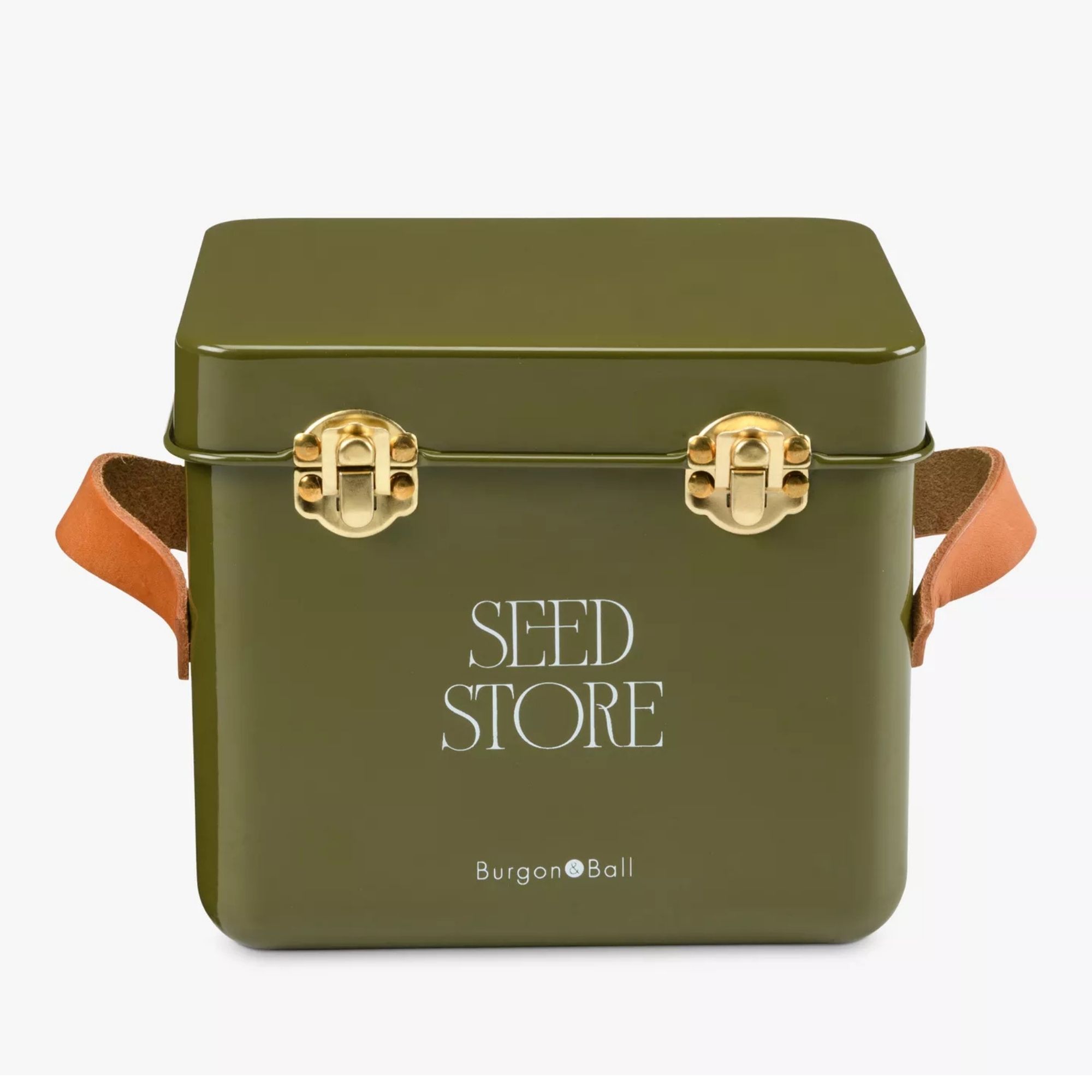 Burgon &amp;amp; BallMini Seed Storage Tin, Olive